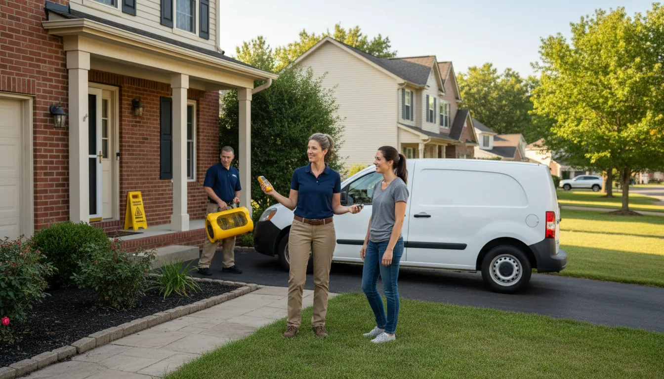 Water restoration image for Home Water Damage Repair in Denton, NC